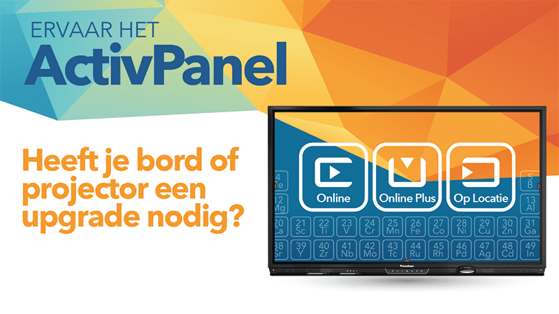 ActivPanel banenr Promethean ActivPanel Demo aanvragen