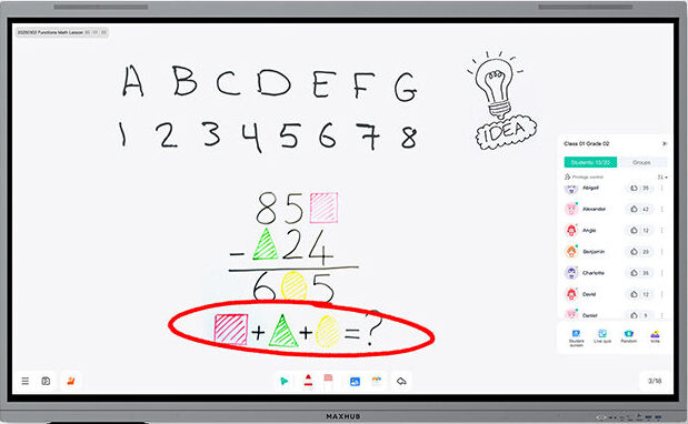 maxhub e7530 inbebouwde whiteboard functie
