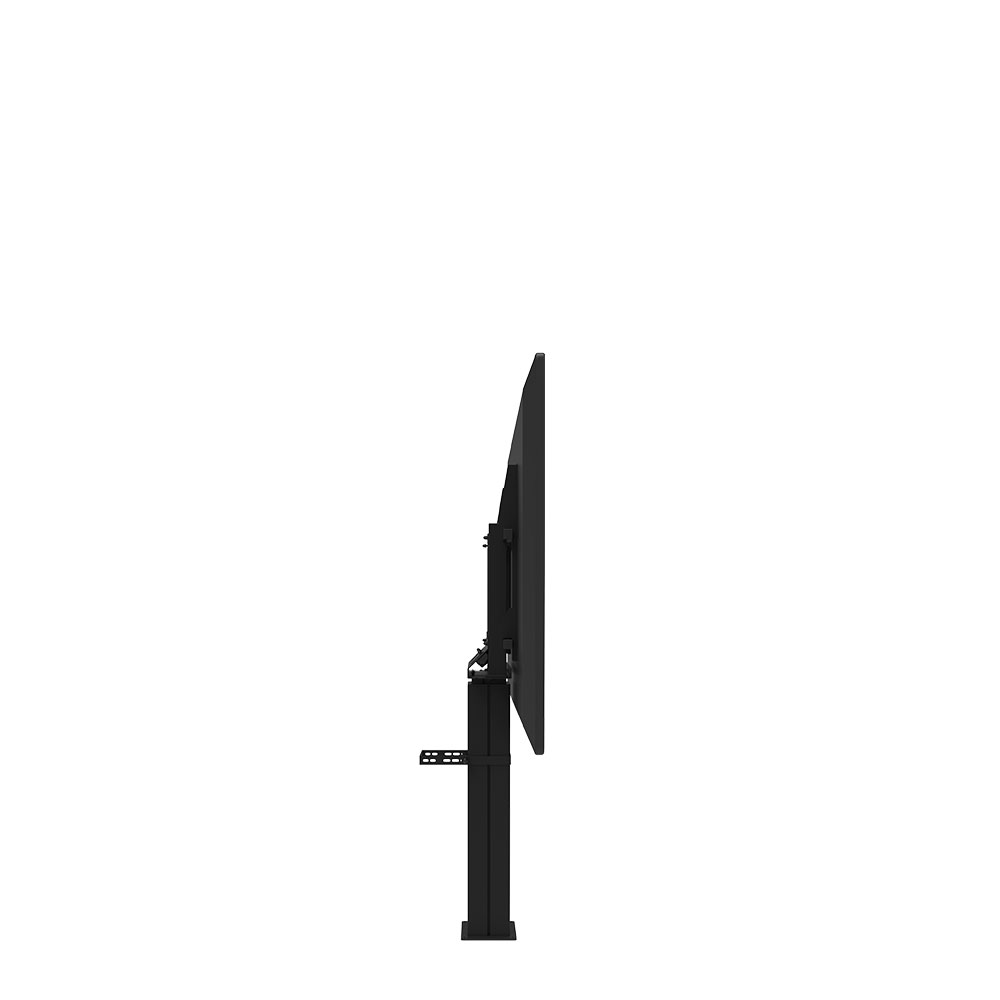 ErgoXS Slimline Master MAW4130B vloer-/wandlift, zijaanzicht in lage stand