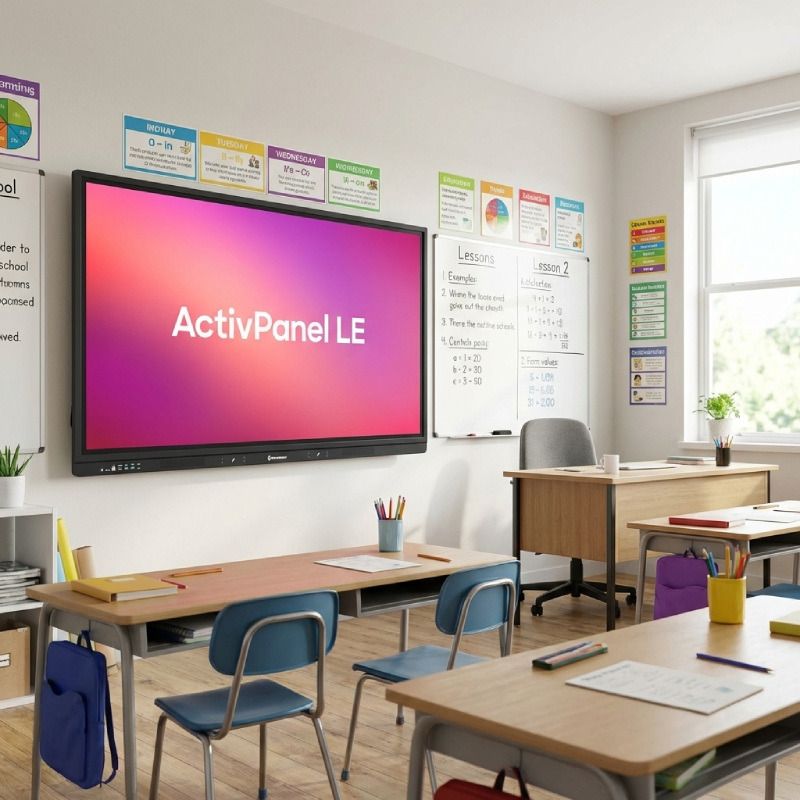 Promethean ActivPanel LE touchscreen in een modern klaslokaal